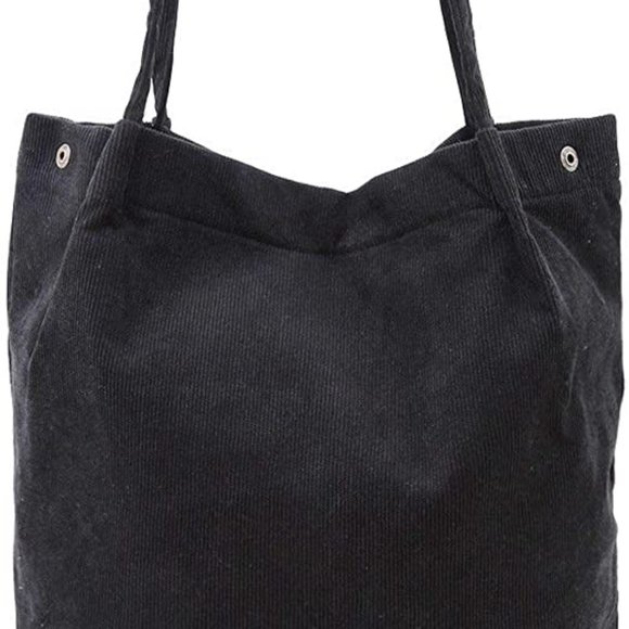 Corduroy Totes Bag - WantGor Women's Shoulder Handbags Big Capacity Shopping Bag - Picture 3 of 6